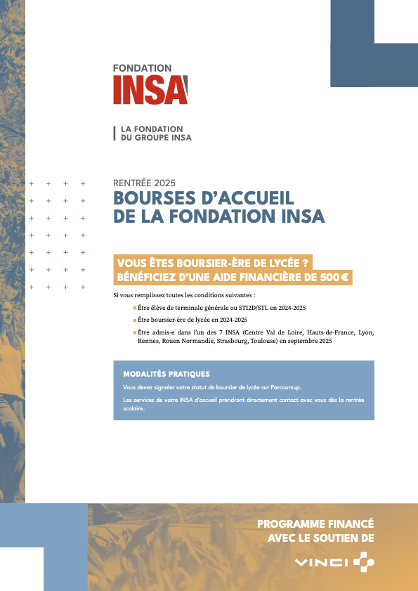 Admissions 2025 - Bourses d'accueil